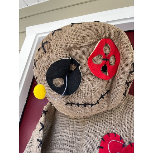 Halloween Fun Costume Burlap Voodoo Doll Costume sz Medium - Picture 3 of 7